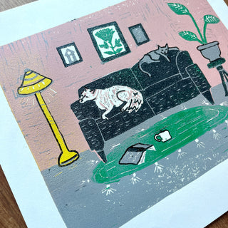 Violet's Test Reduction Print : Living Room Scene No. 3