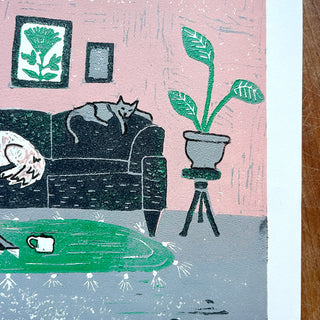 Violet's Test Reduction Print : Living Room Scene No. 3