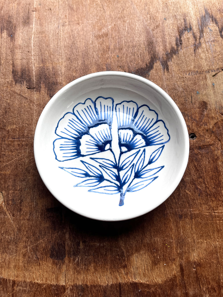 Hand Painted Ceramic Dish - No. 2849