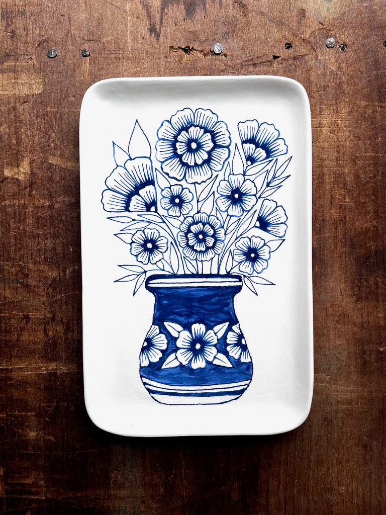 Hand Painted Ceramic Tray - No. 2858