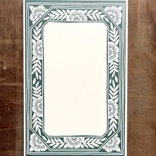 Green Border Notepad