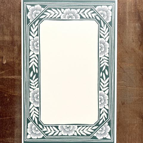 Green Border Notepad