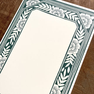 Green Border Notepad