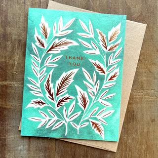 "Thank You" Foil Stamped Cards, FL22