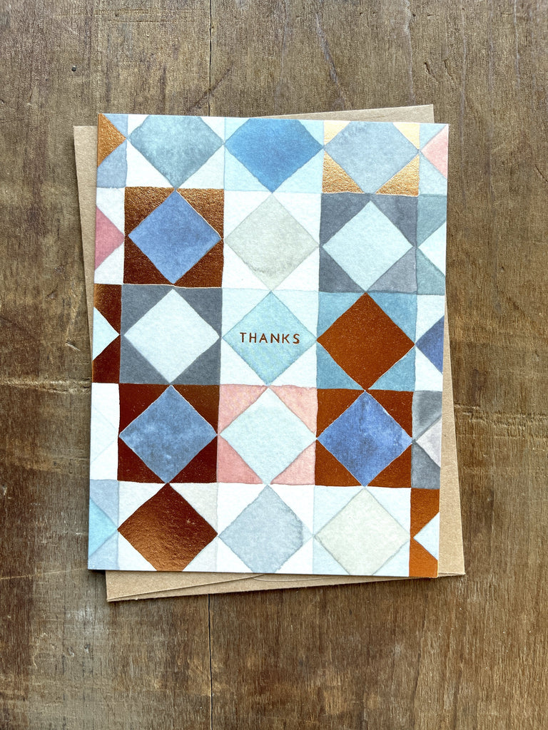 "Thanks," Greeting Card