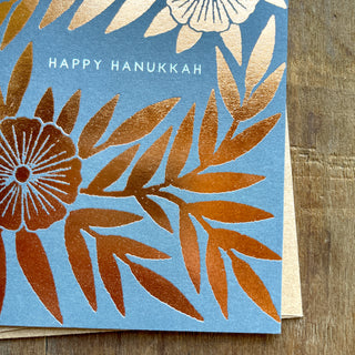 "Happy Hanukkah" Foil Stamped Cards, XM43