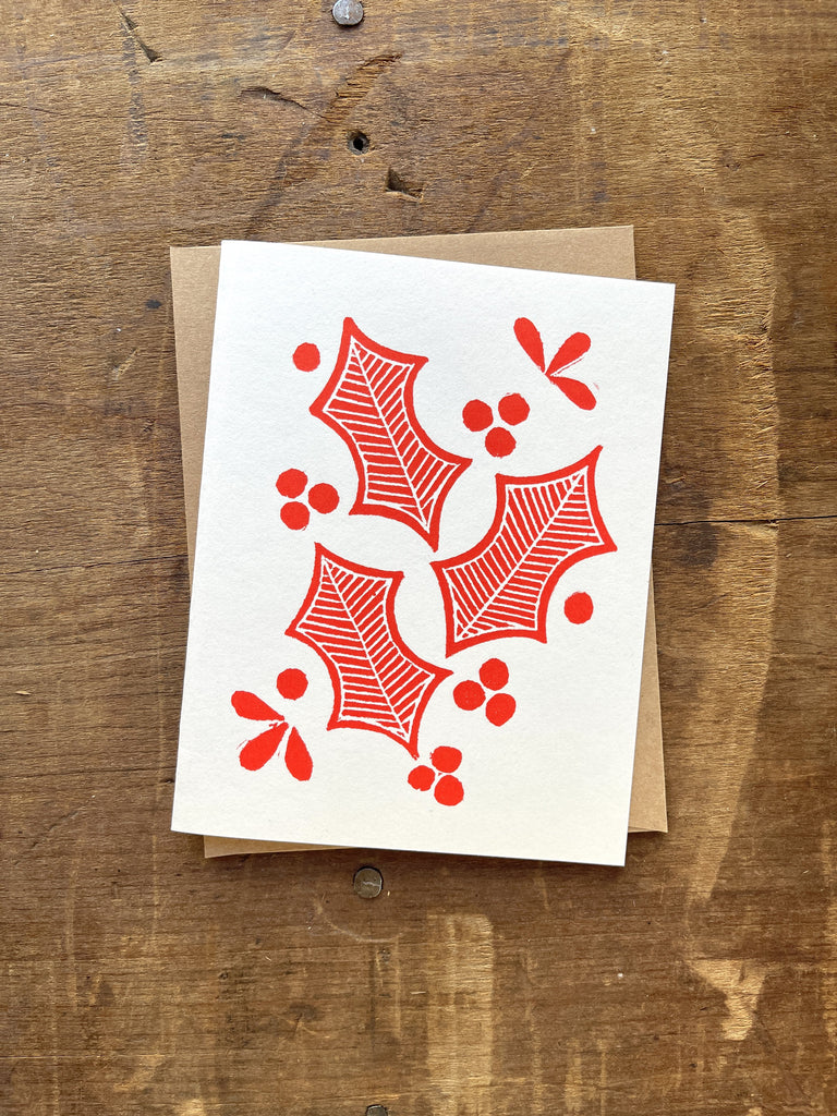 Holly Holiday Card | Katharine Watson Shop