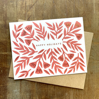 "Happy Holidays" Foil Stamped Cards