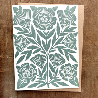 Block Printed Blank Cards, KW94