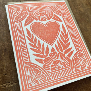 Block Printed Blank Cards, KW05