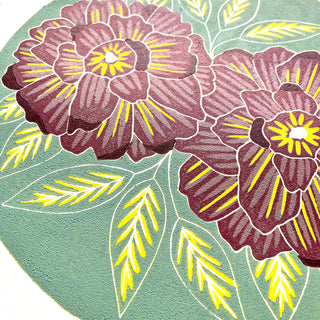 Hand Block Printed Art Print - No. 2579