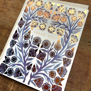"Thank You," Foil Stamped Cards, FL50