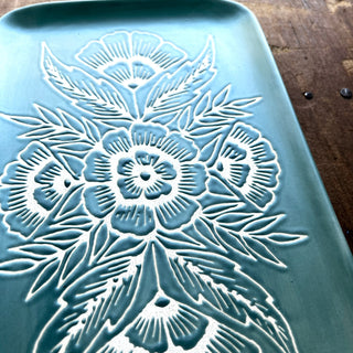 Hand Painted Ceramic Tray - No. 1888
