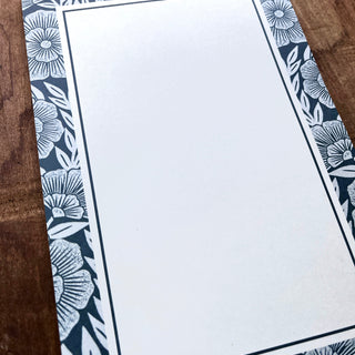 Teal Floral Notepad, NP29