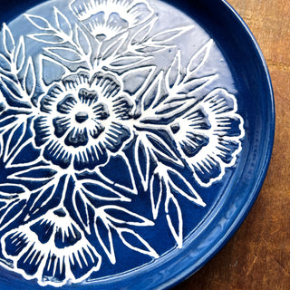 Hand Painted Ceramic Plate - No. 1938