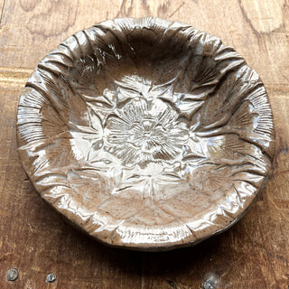 Block Printed Stoneware Bowl, No. 1959