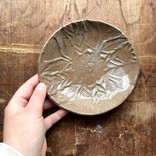 Block Printed Stoneware Bowl, No. 1960