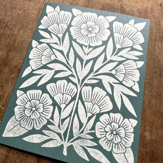 Floral Offset Printed Card, OP05