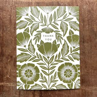 "Thank You," Offset Printed Card, OP01
