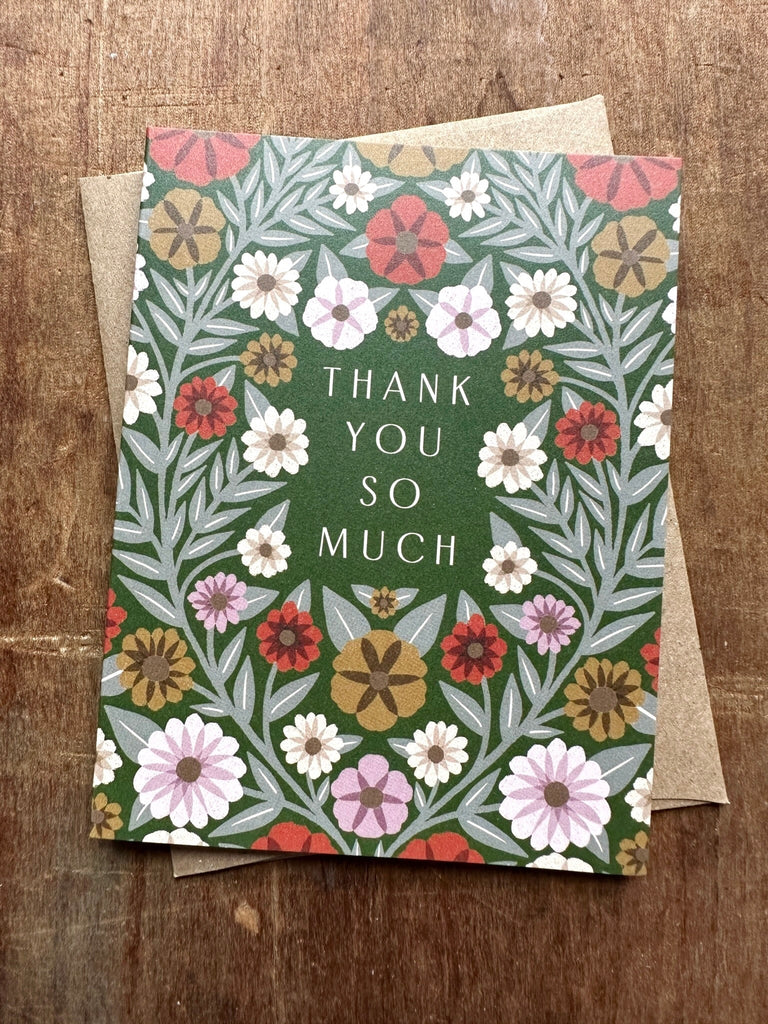 "Thank You So Much," Offset Printed Card, OP15