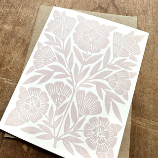 Floral Offset Printed Card, OP16