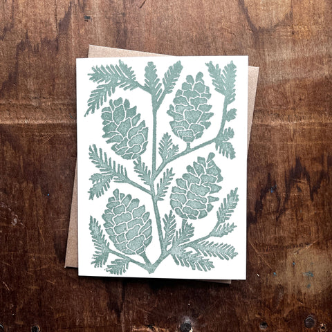 Pinecones Holiday Card