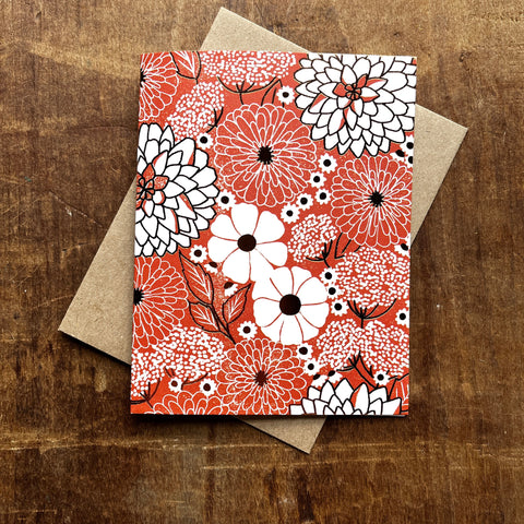 Floral Foil Stamped Card, FL55