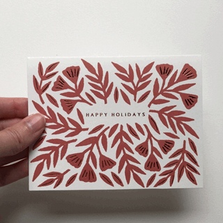 "Happy Holidays" Foil Stamped Cards
